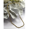Italy 925 Sterling Silver Gold Plated Mesh Chain Necklace Spiral Link