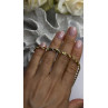 Italy 925 Sterling Silver Gold Plated Mesh Chain Necklace Spiral Link