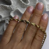 Italy 925 Sterling Silver Gold Plated Mesh Chain Necklace Spiral Link