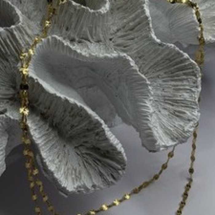Italy 925 Sterling Silver Gold Plated Chain Sparkle Station Necklace