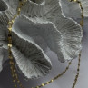 Italy 925 Sterling Silver Gold Plated Chain Sparkle Station Necklace