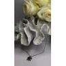 925 Sterling Silver Black & White Diamonds Sea Turtle Necklace