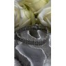 Elegant Multi Row 925 Sterling Silver Tennis Clear White Topaz Stones Bracelet 7