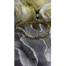 Elegant Tennis 925 Sterling Silver Gold Plated Bracelet Size 8