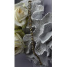 Elegant Tennis 925 Sterling Silver Gold Plated Bracelet Size 8