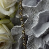 Elegant Tennis 925 Sterling Silver Gold Plated Bracelet Size 8