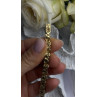 Elegant Tennis 925 Sterling Silver Gold Plated Bracelet Size 8