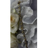 Elegant Tennis 925 Sterling Silver Gold Plated Bracelet Size 8