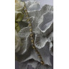 Elegant Tennis 925 Sterling Silver Gold Plated Bracelet Size 8