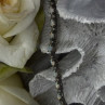 Tennis 925 Sterling Silver Fire Opal & Beryl Link Bracelet Size 7.5