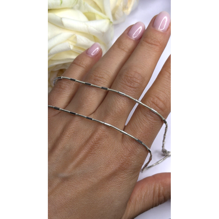 Minimalist 925 Sterling Silver Snake Chain Necklace Vintage Italian Style