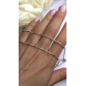 Minimalist 925 Sterling Silver Snake Chain Necklace Vintage Italian Style
