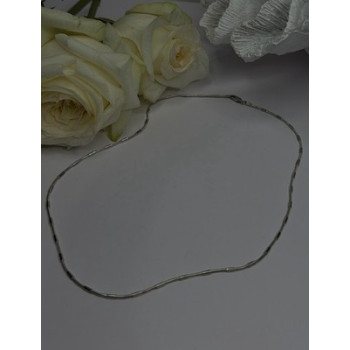 Minimalist 925 Sterling Silver Snake Chain Necklace Vintage Italian Style