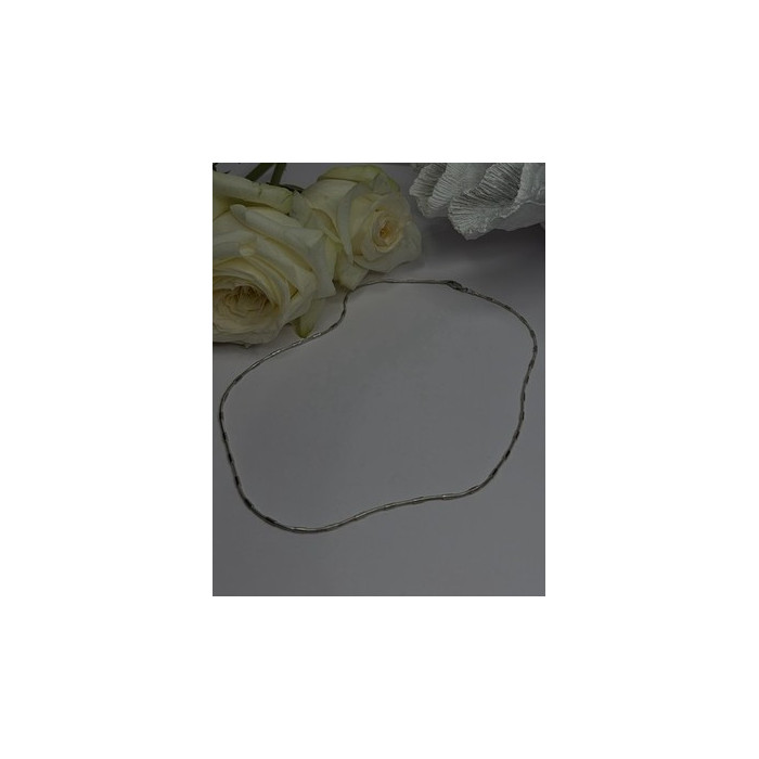 Minimalist 925 Sterling Silver Snake Chain Necklace Vintage Italian Style