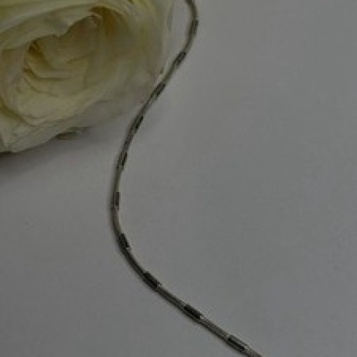 Minimalist 925 Sterling Silver Snake Chain Necklace Vintage Italian Style