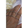 Minimalist 925 Sterling Silver Snake Chain Necklace Vintage Italian Style