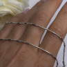 Minimalist 925 Sterling Silver Snake Chain Necklace Vintage Italian Style