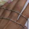 Minimalist 925 Sterling Silver Snake Chain Necklace Vintage Italian Style