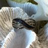 Elegant 925 Sterling Silver Infinity Tiny Diamonds Ring Size 8