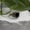 Vintage 925 Sterling Silver & 12K Gold Leaf Black Onyx Ring Size 6