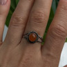 Vintage 925 Sterling Silver Carnelian Ring Size 9.5