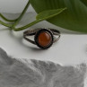 Vintage 925 Sterling Silver Carnelian Ring Size 9.5