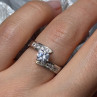 925 Sterling Silver CZ Ring Size 6.5