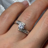 925 Sterling Silver CZ Ring Size 6.5