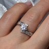 925 Sterling Silver CZ Ring Size 6.5