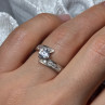 925 Sterling Silver CZ Ring Size 6.5