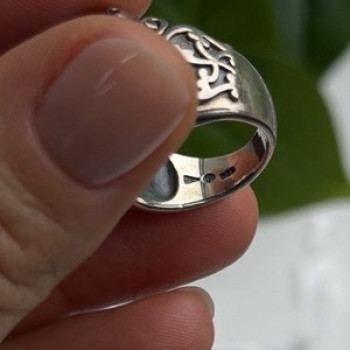 Artisan Style Vintage 925 Sterling Silver Turquoise Ring Size 5.5