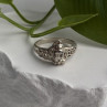 Vintage 925 Sterling Silver Frog Ring Size 7.5