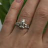 Vintage 925 Sterling Silver Frog Ring Size 7.5