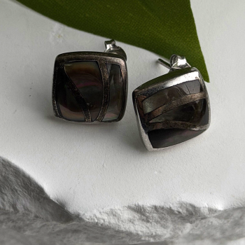 Retro Channel 925 Sterling Silver Gold Plated Elegant Hoop Earrings
