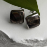 Retro Channel 925 Sterling Silver Gold Plated Elegant Hoop Earrings