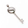 925 Sterling Silver Black & White CZ 