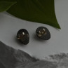 Vintage 925 Sterling Silver Larimar Stud Earrings