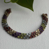 Luxury Rainbow Tennis 925 Sterling Silver Multicolor Gemstones Bracelet 7