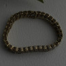 925 Sterling Silver Gold Tone Diamond Tennis Bracelet 7