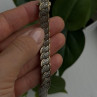 925 Sterling Silver Gold Tone Diamond Tennis Bracelet 7