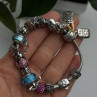 Donatella 925 Sterling Silver 19 Charms Bracelet
