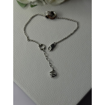 Ewa 925 Sterling Silver CZ Bracelet Length 7/ 8.5 Inch