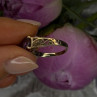 10K Yellow Gold Amethyst Filigree Design Ring Size 7.5