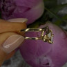 Elegant 14K Yellow Gold Opal & Diamond Heart Motif Ring Size 8.5