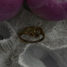 10K Yellow Gold Ruby Diamond Hearts Ring Size 7
