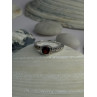 925 Sterling Silver Garnet Ring Size 8.5