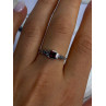 925 Sterling Silver Garnet Ring Size 8.5