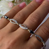 Dl 925 Sterling Silver Gold Plated Sapphire Bracelet Length 7.5 Inch