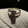 Elegant 14K Yellow Gold Tanzanite & Diamond Ring Size 8.5