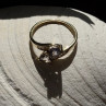 Elegant 14K Yellow Gold Tanzanite & Diamond Ring Size 8.5